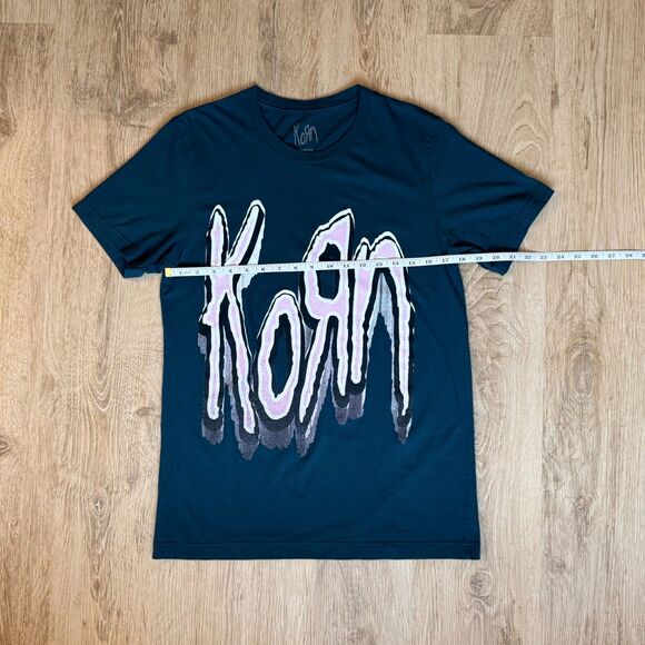 Korn North America Tour 2024 Graphic T-Shirt Blue Medium Band Tee - Picture 4 of 5
